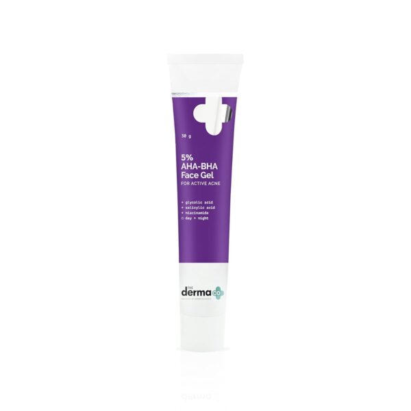 The Derma Co 5% AHA-BHA Gel for Active Acne