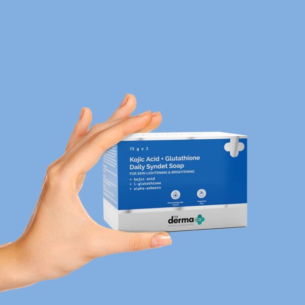 The Derma Co Kojic Acid + Glutathione Syndet Soap  75 G X 2 - Image 4