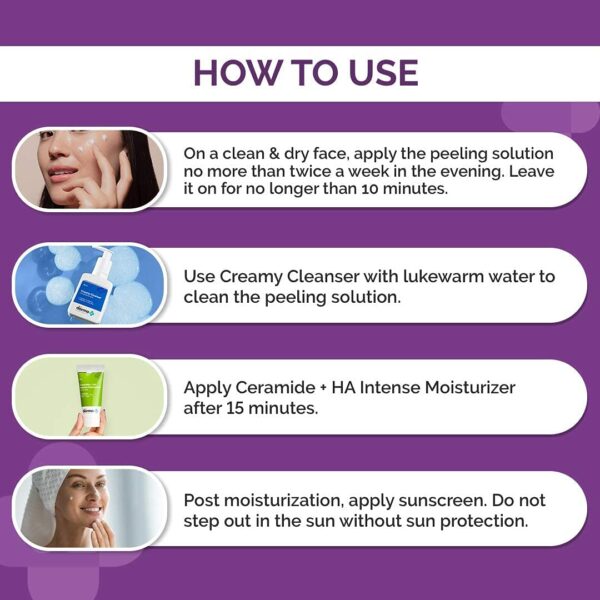 The Derma Co 30% AHA + 2% BHA Peeling Solution - 30ml - Image 4