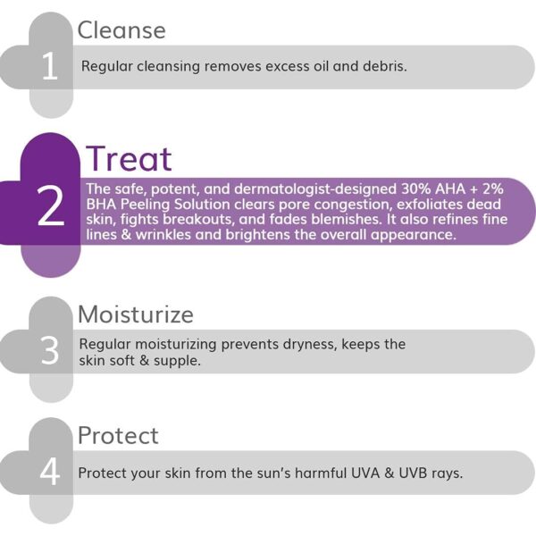 The Derma Co 30% AHA + 2% BHA Peeling Solution - 30ml - Image 6