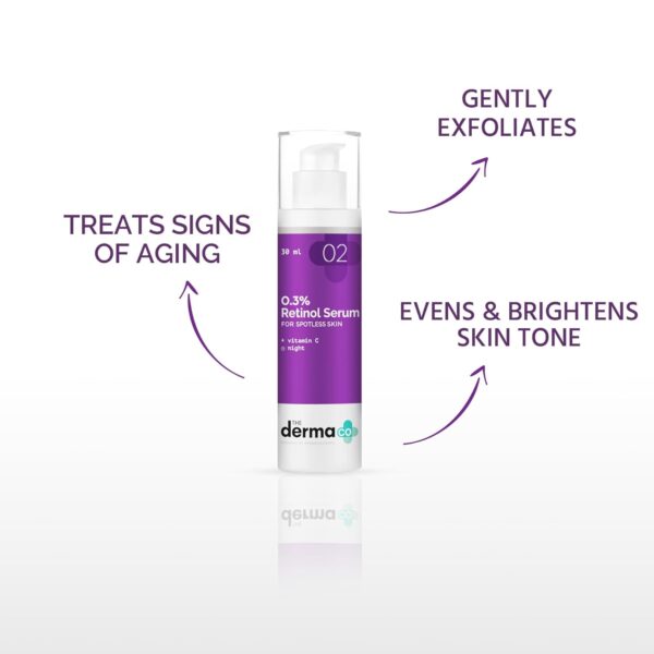 The Derma Co 0.3% Retinol Serum - 30ml - Image 3
