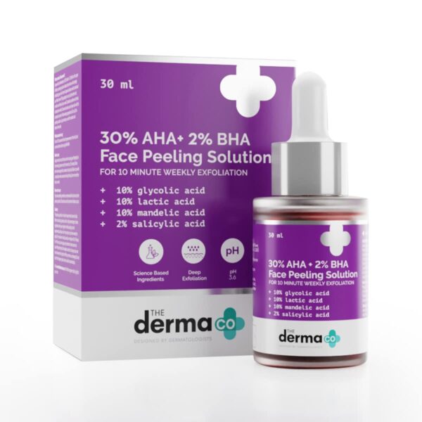 The Derma Co 30% AHA + 2% BHA Peeling Solution - 30ml - Image 2