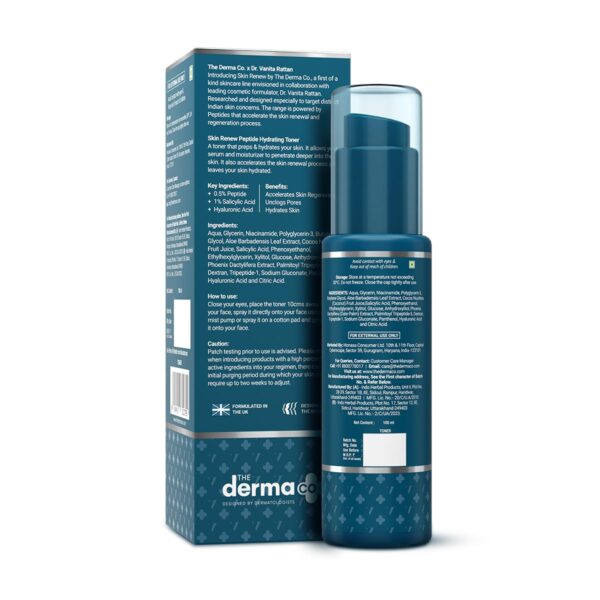 The Derma Co . X Dr.V Skin Renew Peptide Hydrating Toner - Image 2