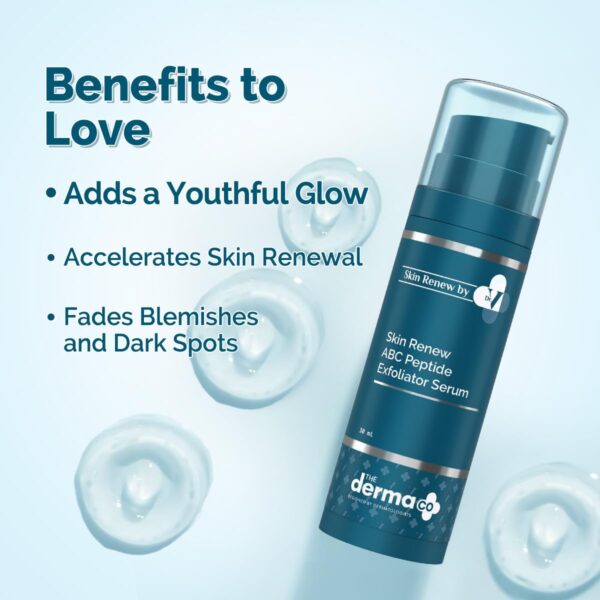 The Derma Co . X Dr.V Skin Renew Abc Peptide Exfoliator Serum With Mandelic Acid,Lactic Acid,And Peptides-30Ml - Image 5