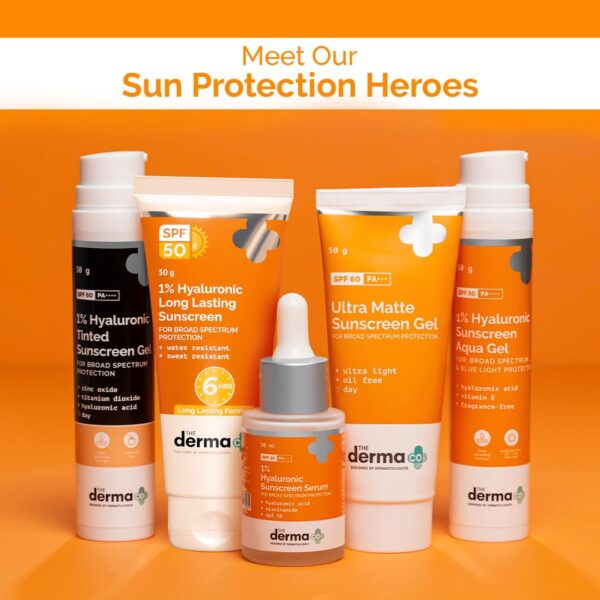 The Derma Co 1% Hyaluronic Long Lasting Sunscreen SPF 50 PA++++ - Image 7