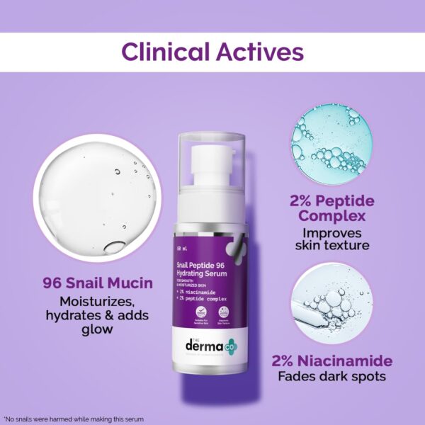 The Derma Co Snail Peptide 96 Hydrating Serum - Image 3