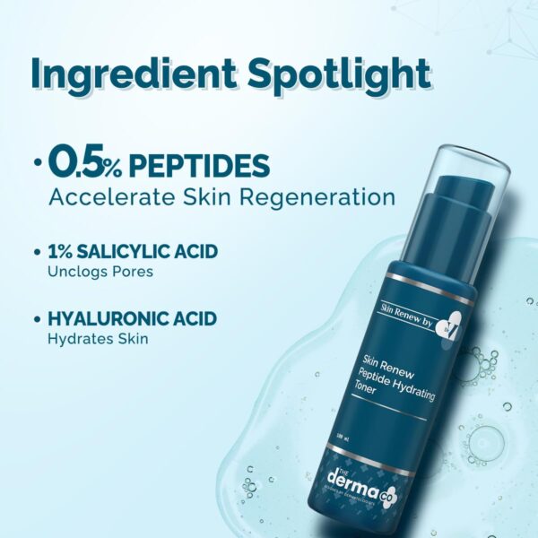 The Derma Co . X Dr.V Skin Renew Peptide Hydrating Toner - Image 3