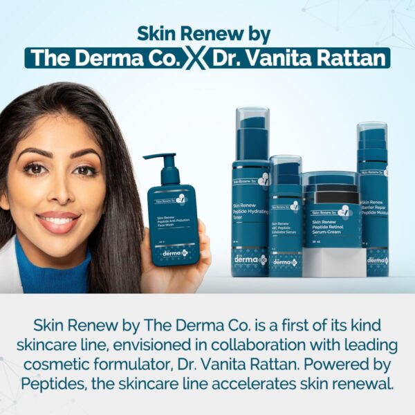 The Derma Co. X Dr.V Skin Renew Peptide Anti-Pollution Face Wash With Peptides & Niacinamide-100ML - Image 3