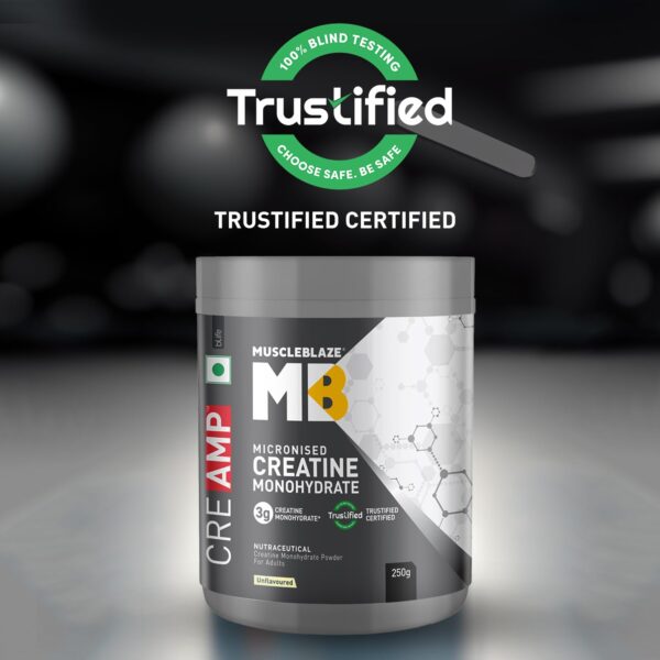 Muscleblaze Creatine Monohydrate CreAMP, 250G Citrus Blast - Image 7