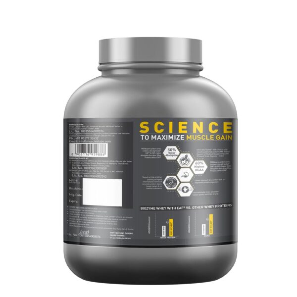 MuscleBlaze Biozyme Performance Whey Protein 2 kg (4.4 lb) Choco Crispers - Image 7