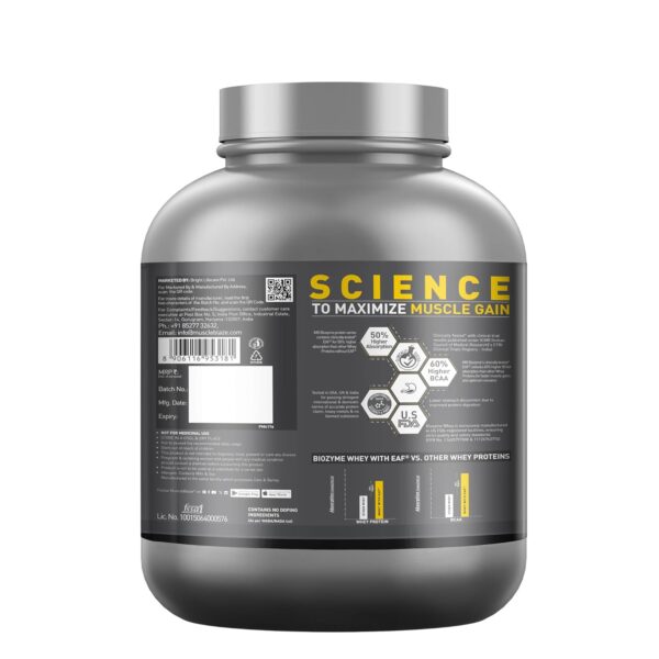 MuscleBlaze Biozyme Performance Whey Protein 2 kg (4.4 lb) Magical Mango - Image 9