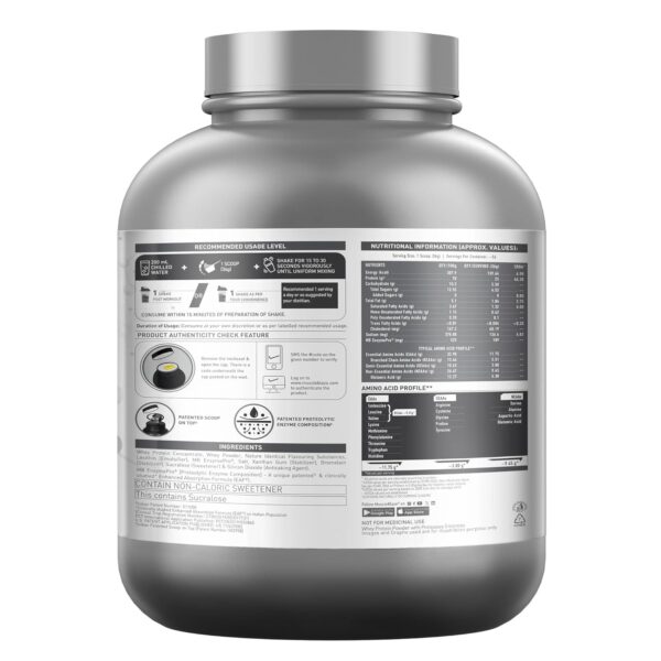 MuscleBlaze Biozyme Performance Whey Protein 2 kg (4.4 lb) Vanilla Cream - Image 2