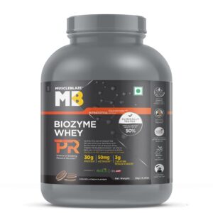 MuscleBlaze Biozyme Whey PR, 2 kg, Cookies & Cream