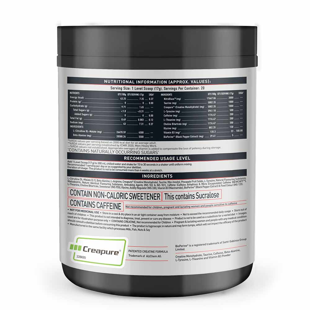 MuscleBlaze Pre Workout WrathX, 340 g, Cola Frost - Image 9