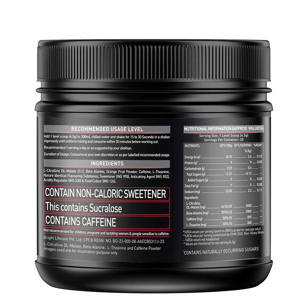 MuscleBlaze PRE Workout 200 Xtreme, 200 g, Fruit Punch - Image 3