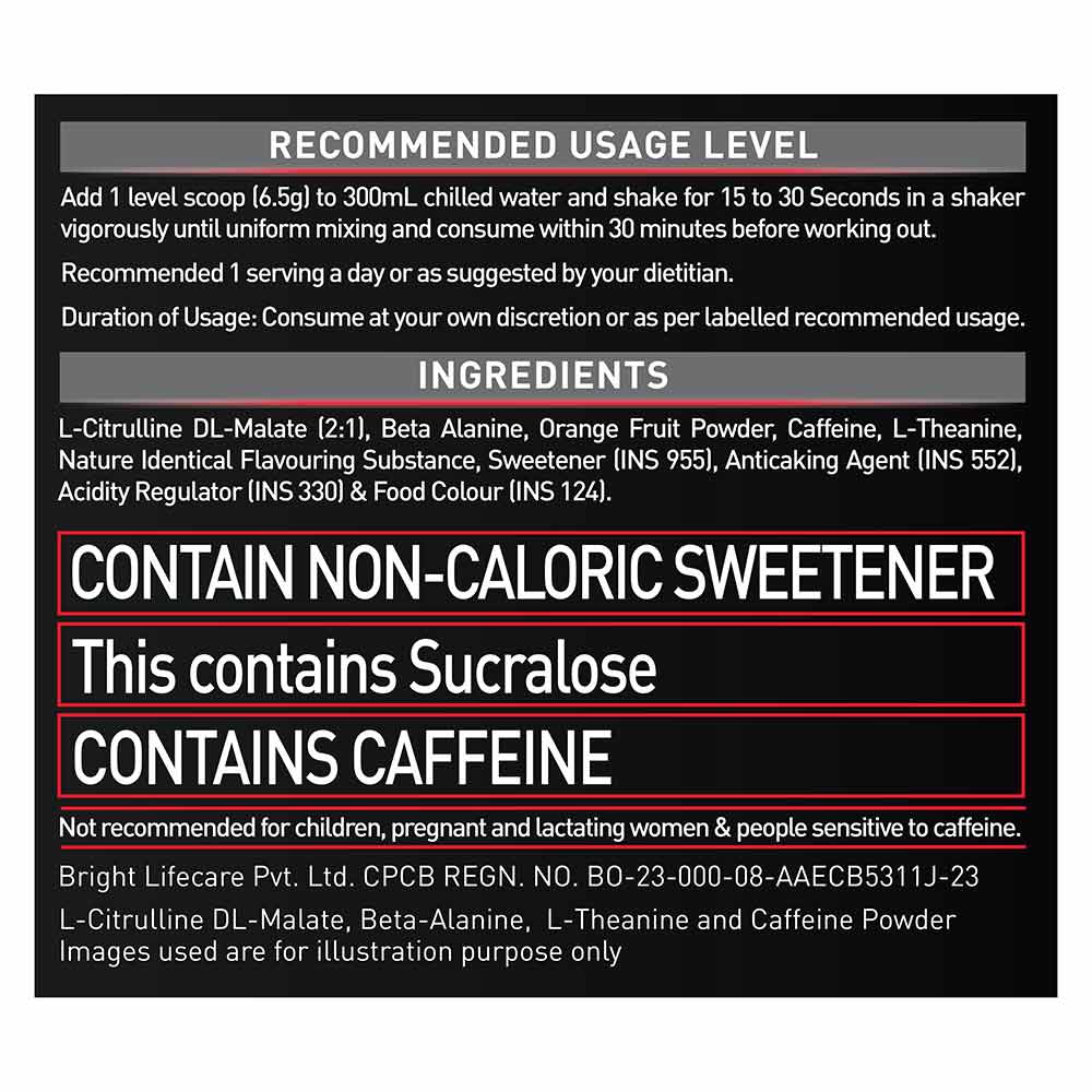 MuscleBlaze PRE Workout 200 Xtreme, 200 g, Fruit Punch - Image 6