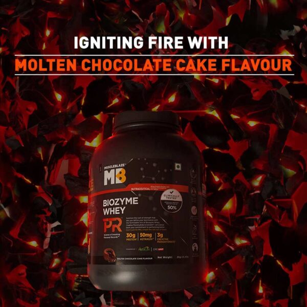 MuscleBlaze Biozyme Whey PR, 2 kg, Molten Chocolate Cake - Image 6