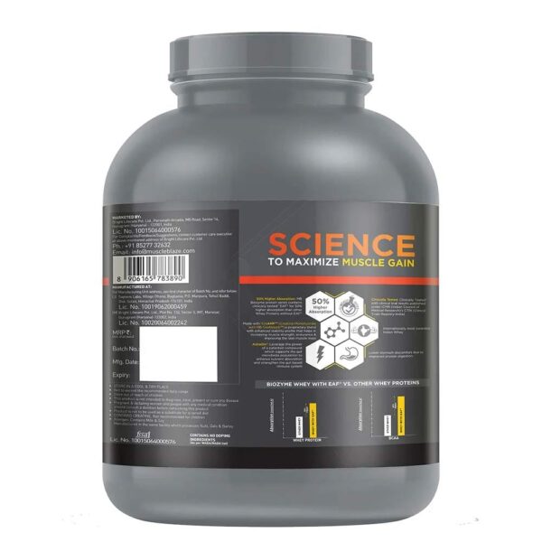 MuscleBlaze Biozyme Whey PR, 2 kg, Molten Chocolate Cake - Image 11