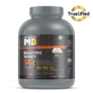 MuscleBlaze Biozyme Whey PR, 2 kg, Chocolate Fudge