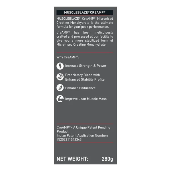 Muscleblaze Creatine Monohydrate CreAMP, 250 g Watermelon Kool Aid - Image 8