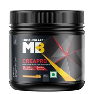 MuscleBlaze CreaPRO Creatine with Creapure® Powder from Germany, 250 g, Tangy Orange