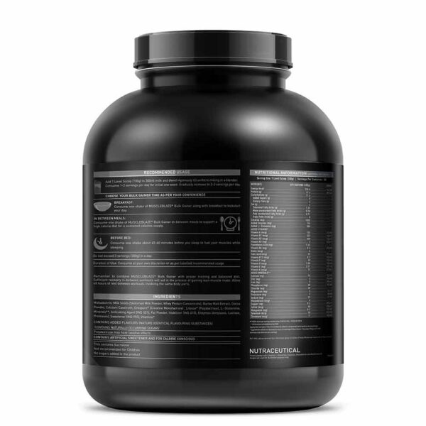 MuscleBlaze Bulk Gainer Mass Gainer with Creatine, 3 kg, Chocolate - Image 6